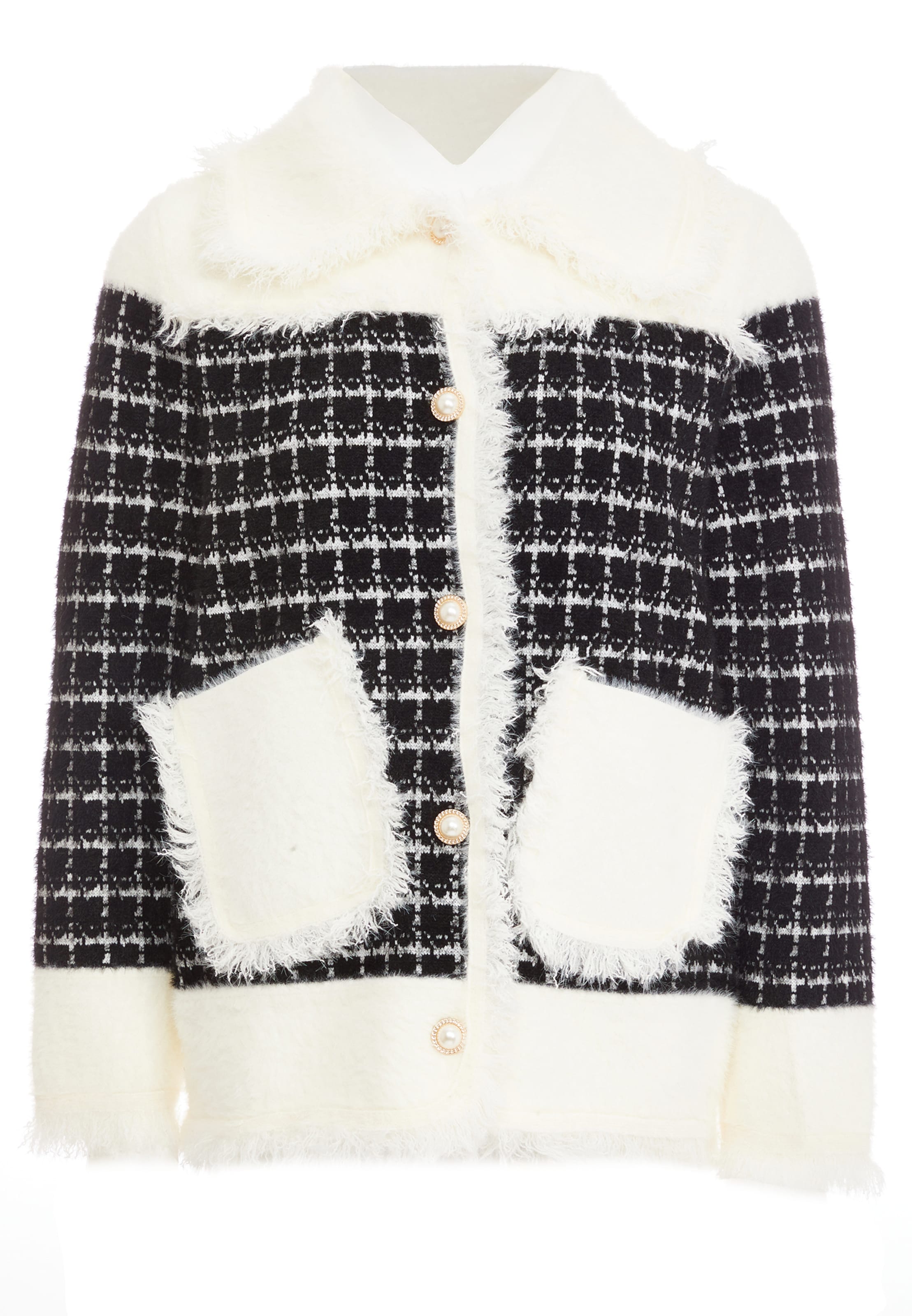 CARNEA Вязаная кофта в Белый: спереди