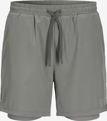 JACK & JONES Regular Urheiluhousut 'JCOCNZ' värissä harmaa: etupuoli