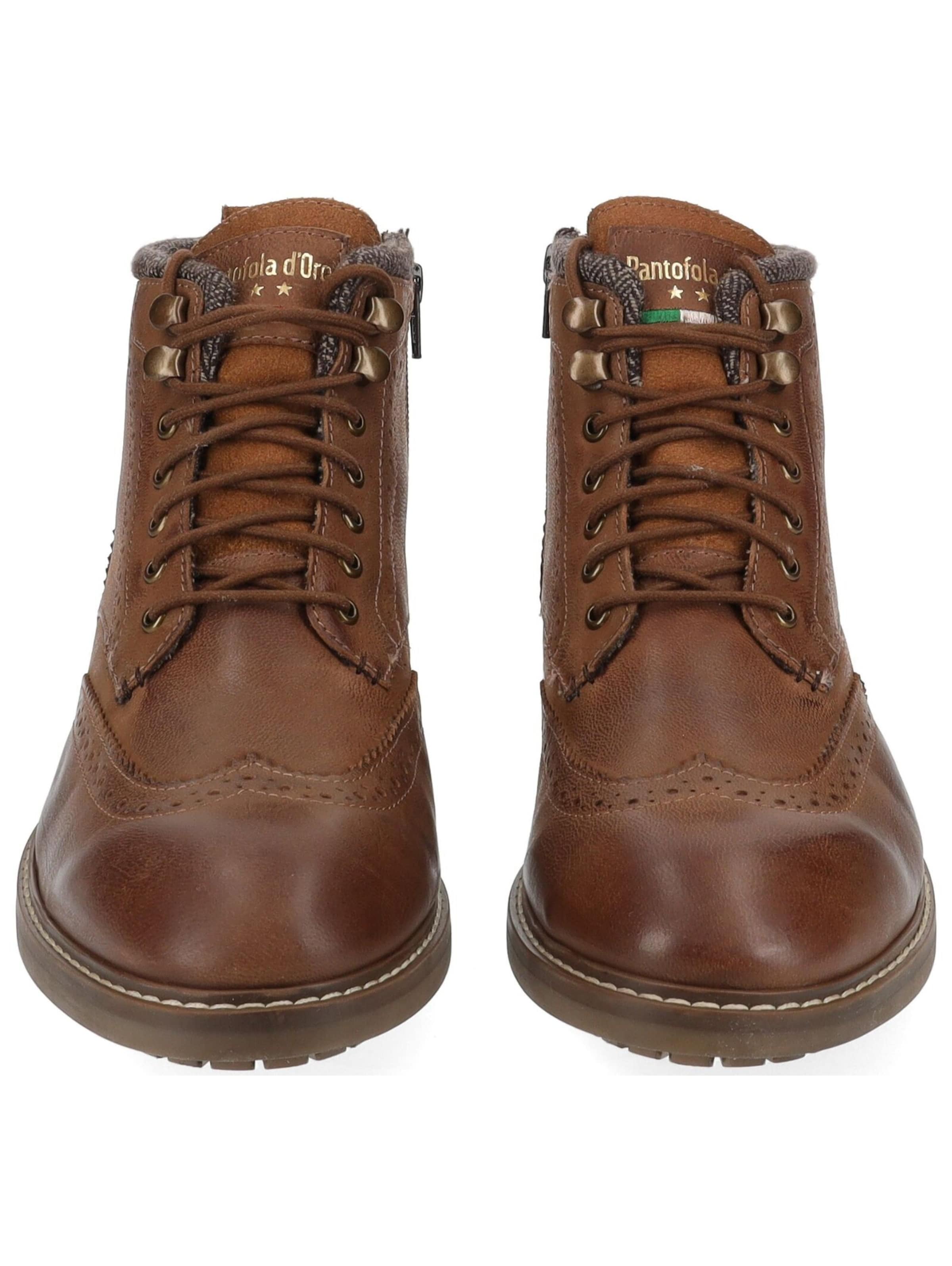 PANTOFOLA D'ORO Veterboots 'Tocchetto' in Bruin