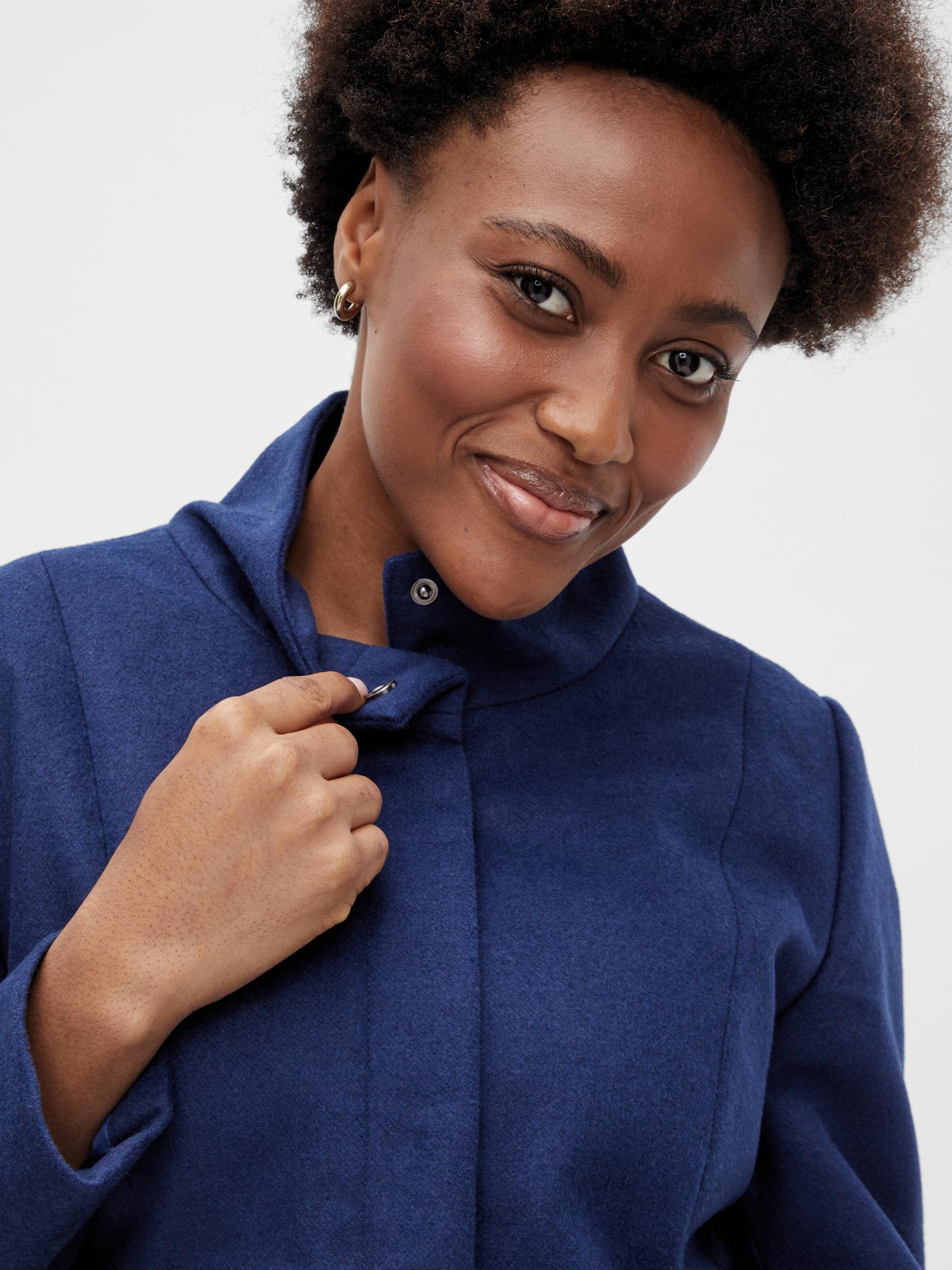 MAMALICIOUS Between Seasons Coat Rose in Navy ABOUT YOU