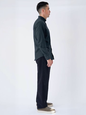 TEESHOPPEN - Ajuste regular Camisa ' Flannel ' en verde: lado