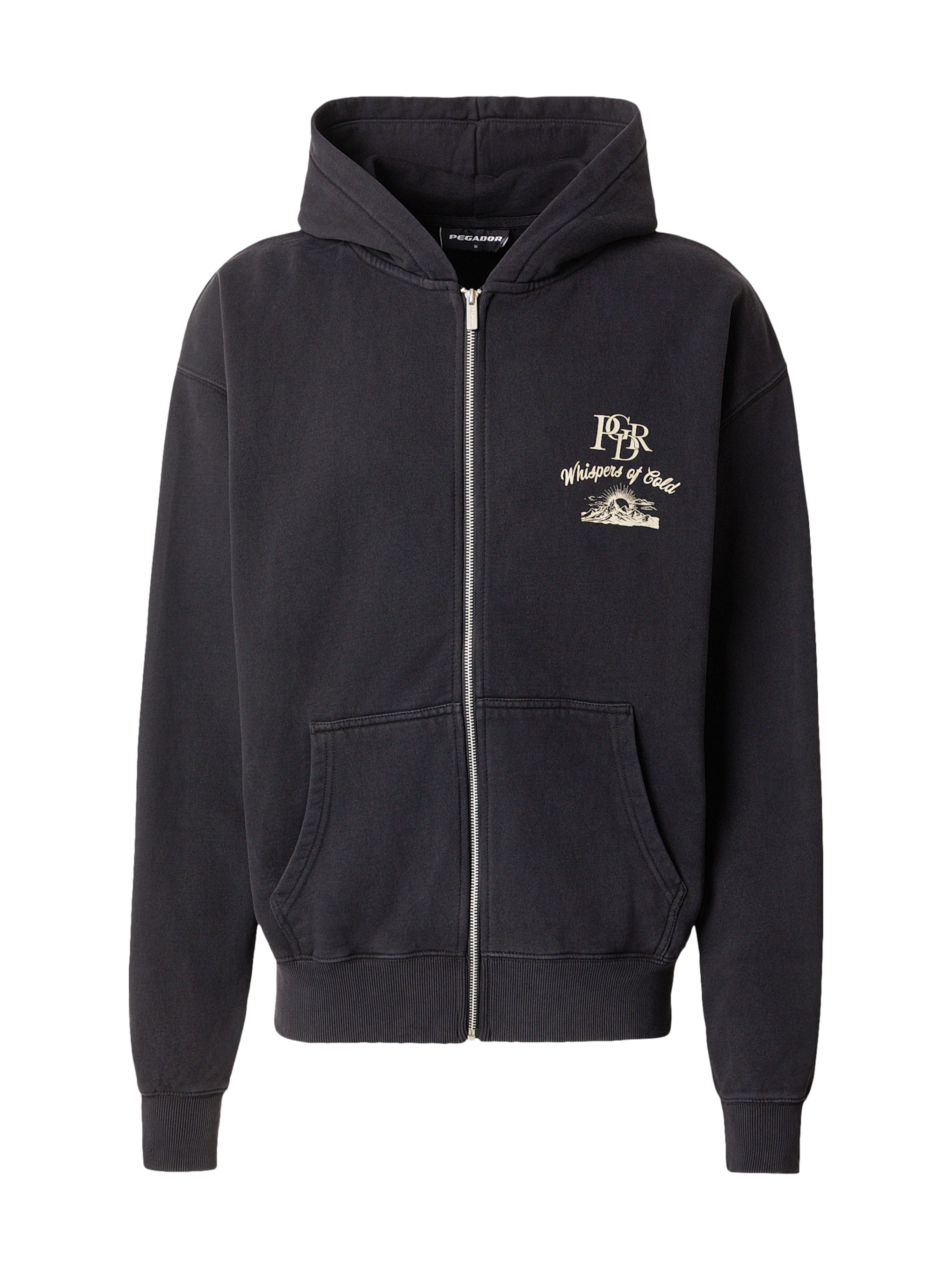 Veste de survêtement 'Gubbio' Pegador en noir : devant