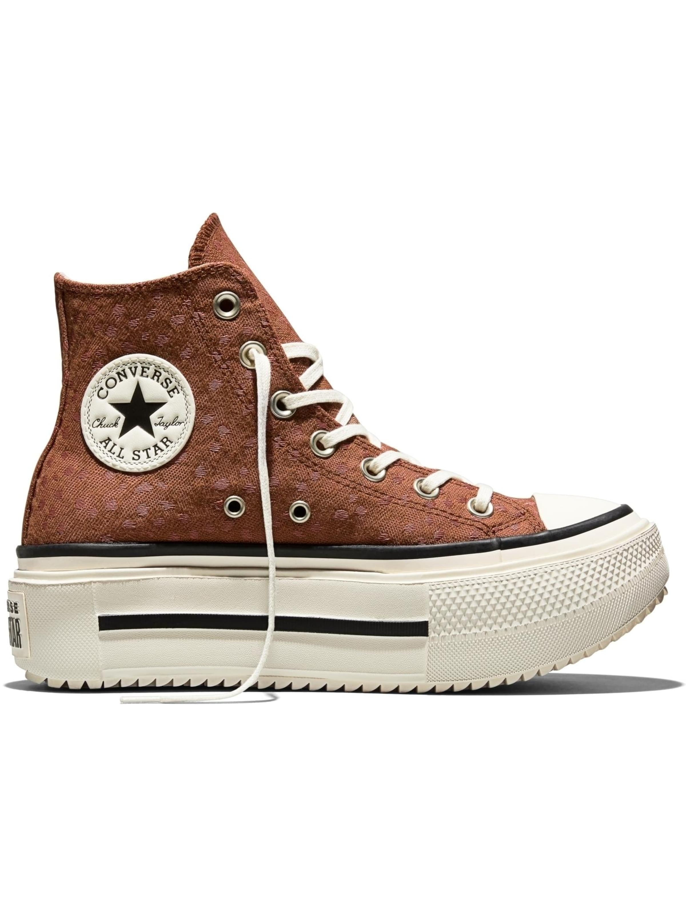 Baskets hautes CONVERSE en marron : devant
