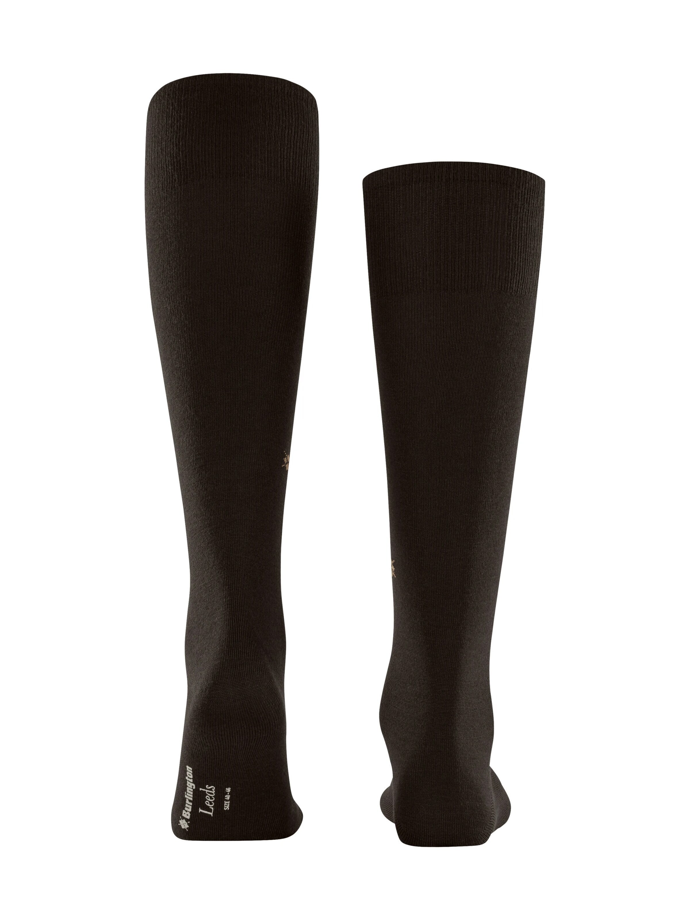 BURLINGTON Knee High Socks 'Leeds' in Brown