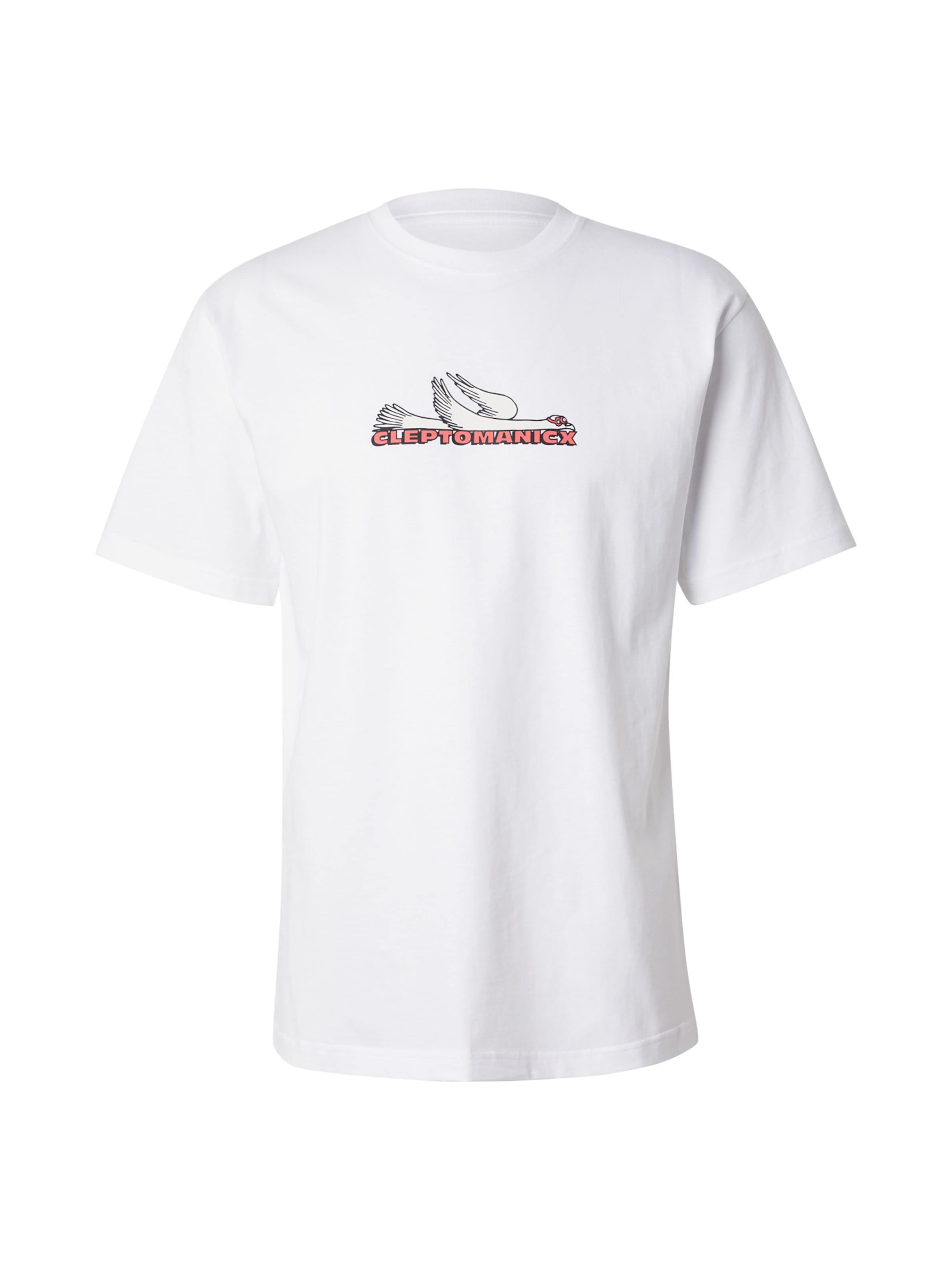 Cleptomanicx Shirt 'Racer' in White: front