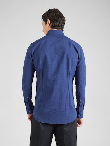 Michael Kors Slim fit Srajca | modra barva: zadnja stran