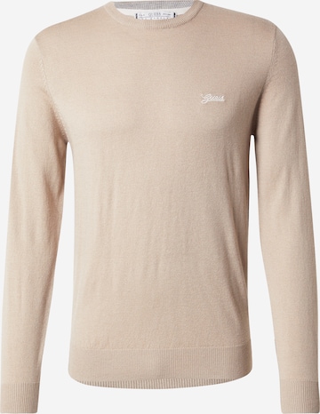 GUESS Sweater 'DANIEL' in Beige: front