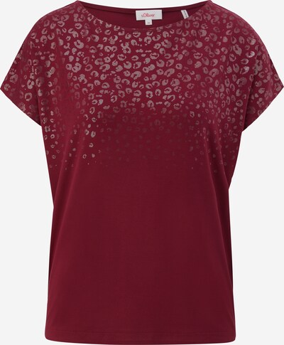 s.Oliver T-shirt en rouge rubis / blanc, Vue avec produit