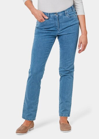 Goldner Slimfit Jeans 'ANNA' in Blauw: voorkant