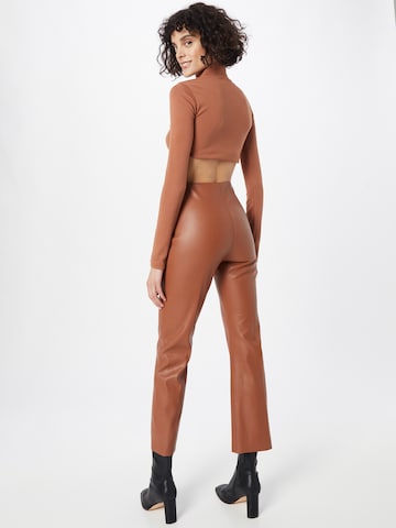 SOAKED IN LUXURY Flared Pants 'Kaylee' in Brown