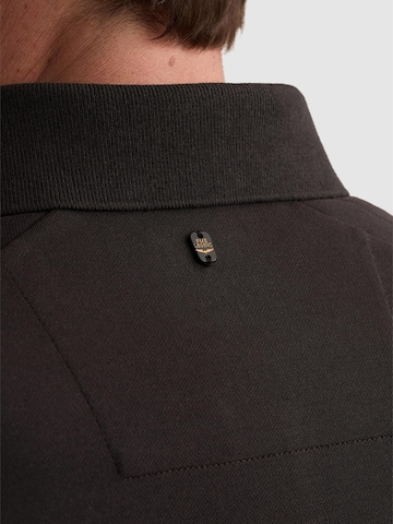 PME Legend T-shirt 'Polo shirt in piqué with stretch and flight pocket' i grå