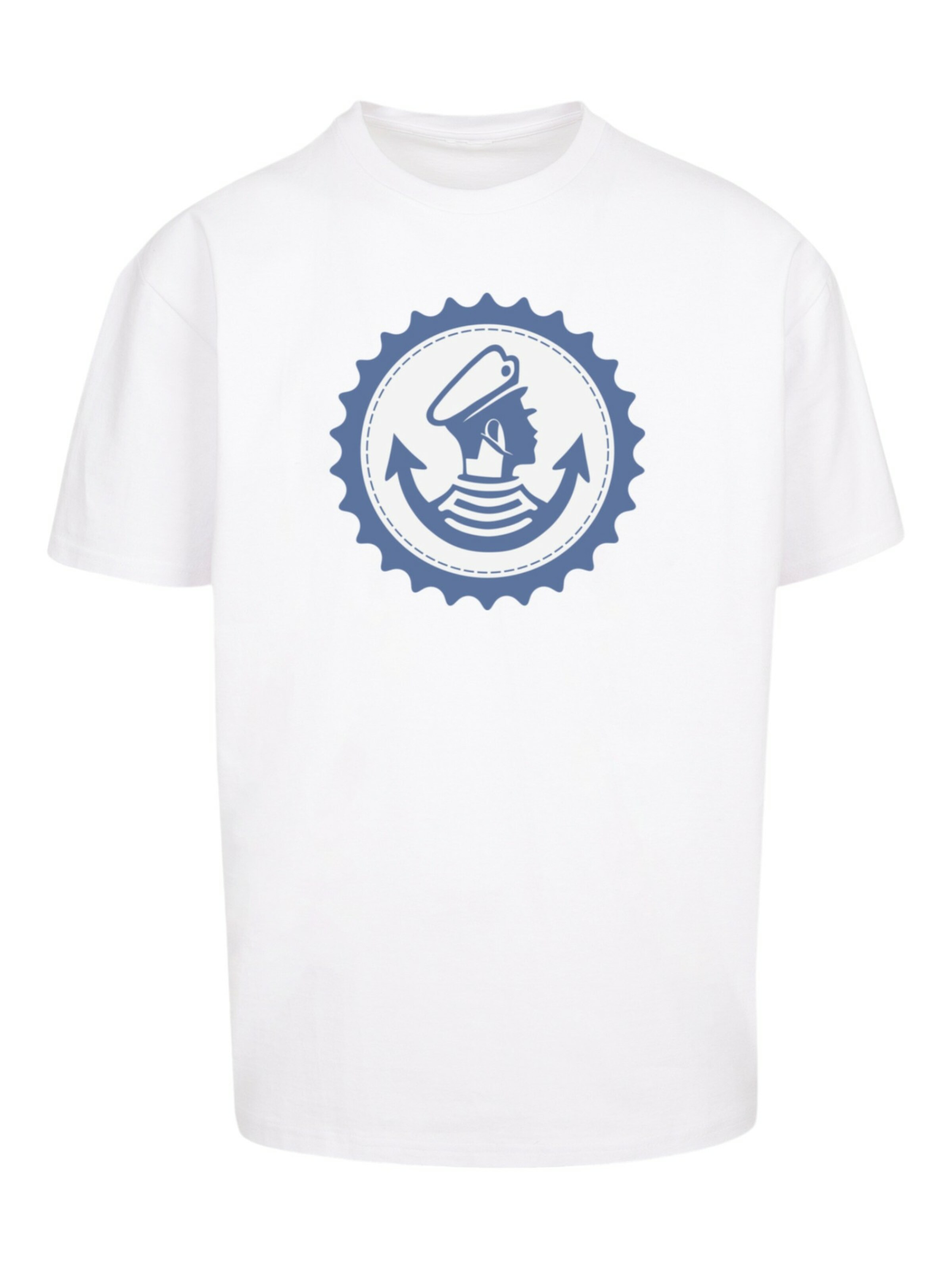 T-Shirt 'Knut und Jan Hamburg' F4NT4STIC en blanc : devant