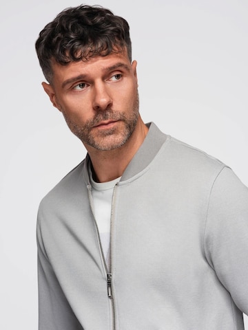 Ombre Sweat jacket 'OM-SSZP-0238' in Grey
