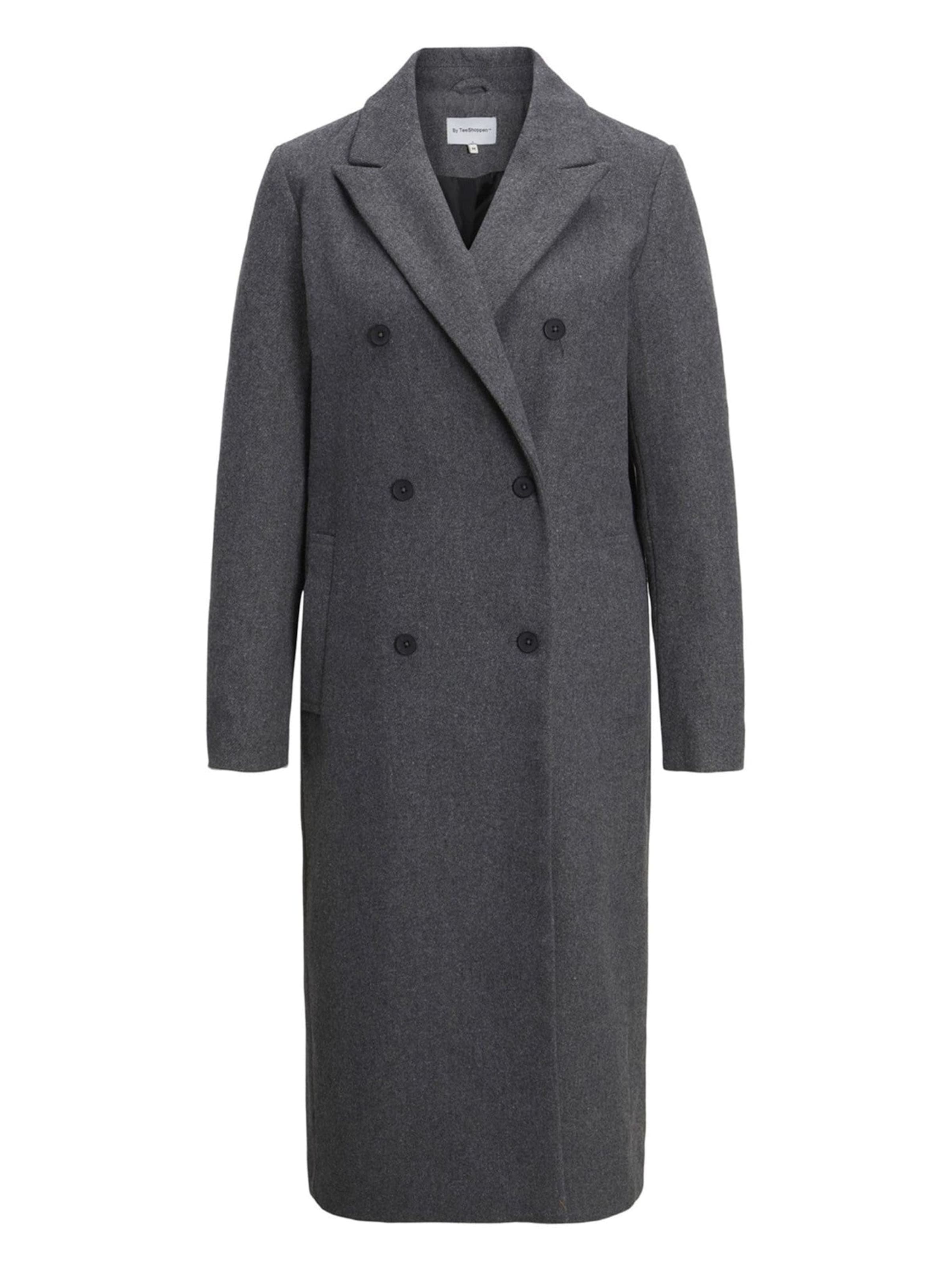 TEESHOPPEN Between-Seasons Coat in Dark grey, Item view