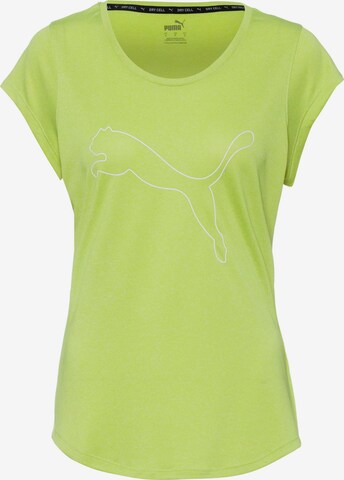 T-shirt fonctionnel 'Heather' PUMA en vert : devant