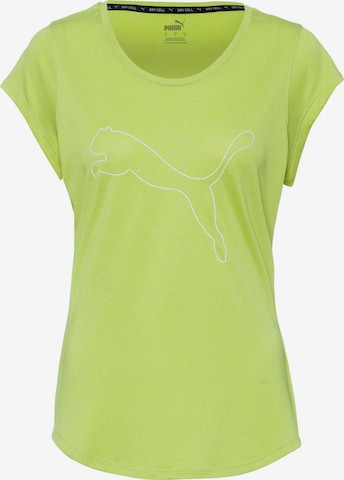 PUMA Performance Shirt 'Heather' in Green: front