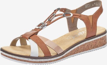 Rieker Sandal in Brown: front