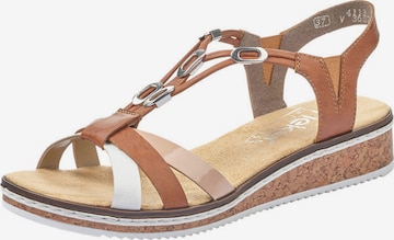 Rieker Sandal i brun: framsida