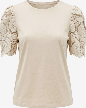 Alexa Dash Blouse in Beige: voorkant