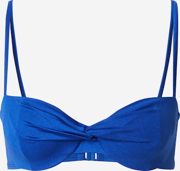 Hunkemöller T-shirt Bikinitop 'Bari' in Blauw: voorkant