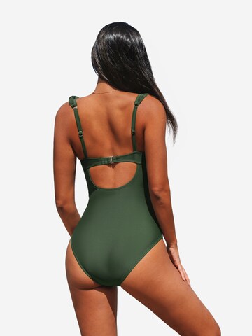 Cupshe Bralette Swimsuit in Green