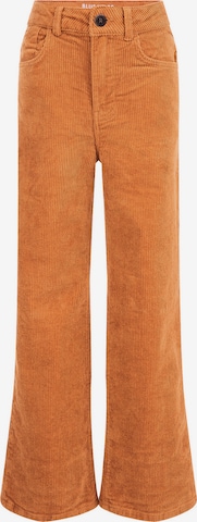 WE Fashion Flared Broek in Oranje: voorkant