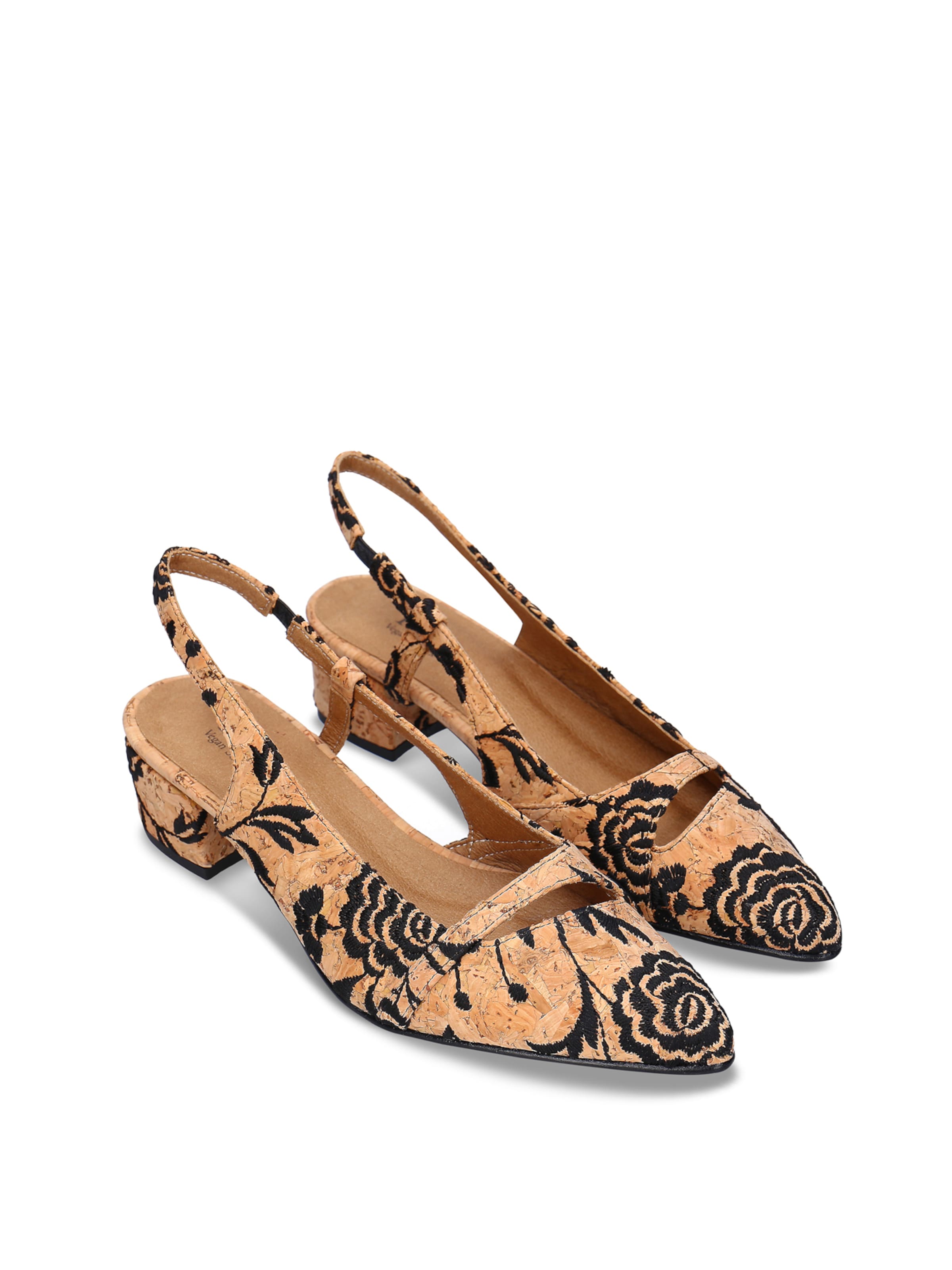 nae Vegan Shoes Slingpumps 'Zurie' in Bruin
