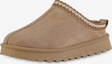 Van Hill Hausschuh 'Penelope' in Grün: Vorderseite