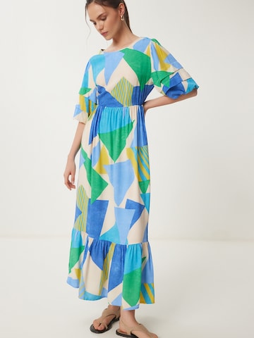 Robe d’été Happiness İstanbul en bleu : devant