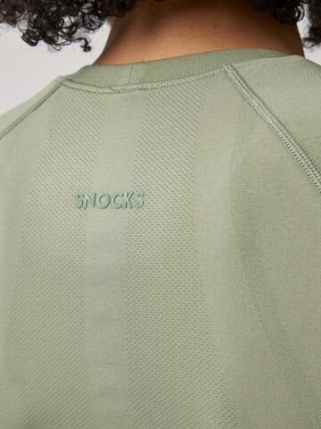 SNOCKS Funktionsshirt 'Seamless' in Grün