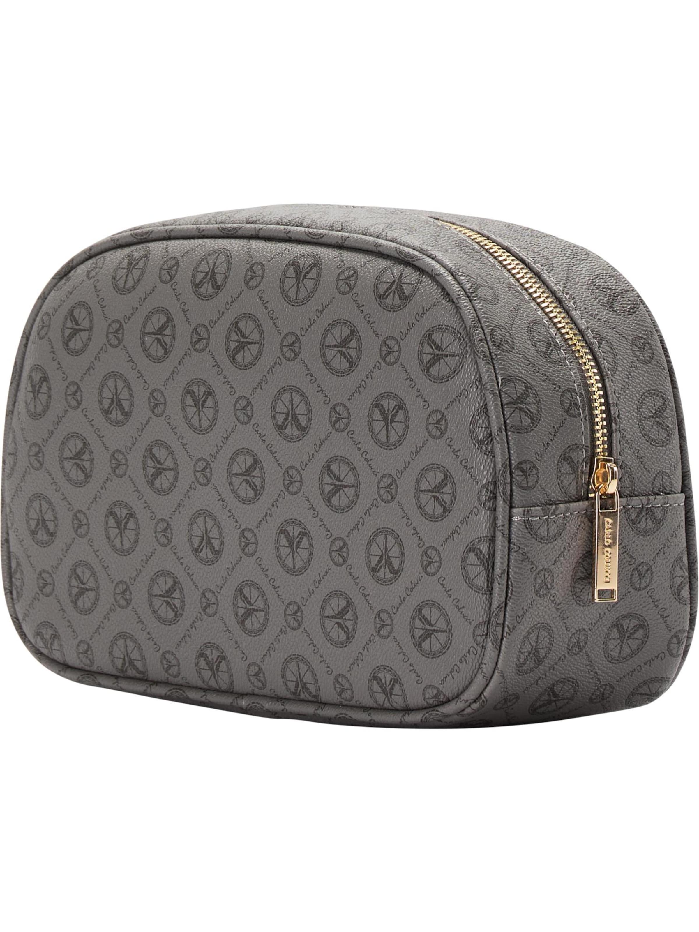 Carlo Colucci Kulturtasche ' Cozzio ' in Grau