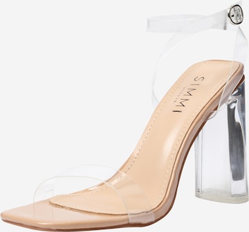 Simmi London Sandals 'REZI' in Transparent: front