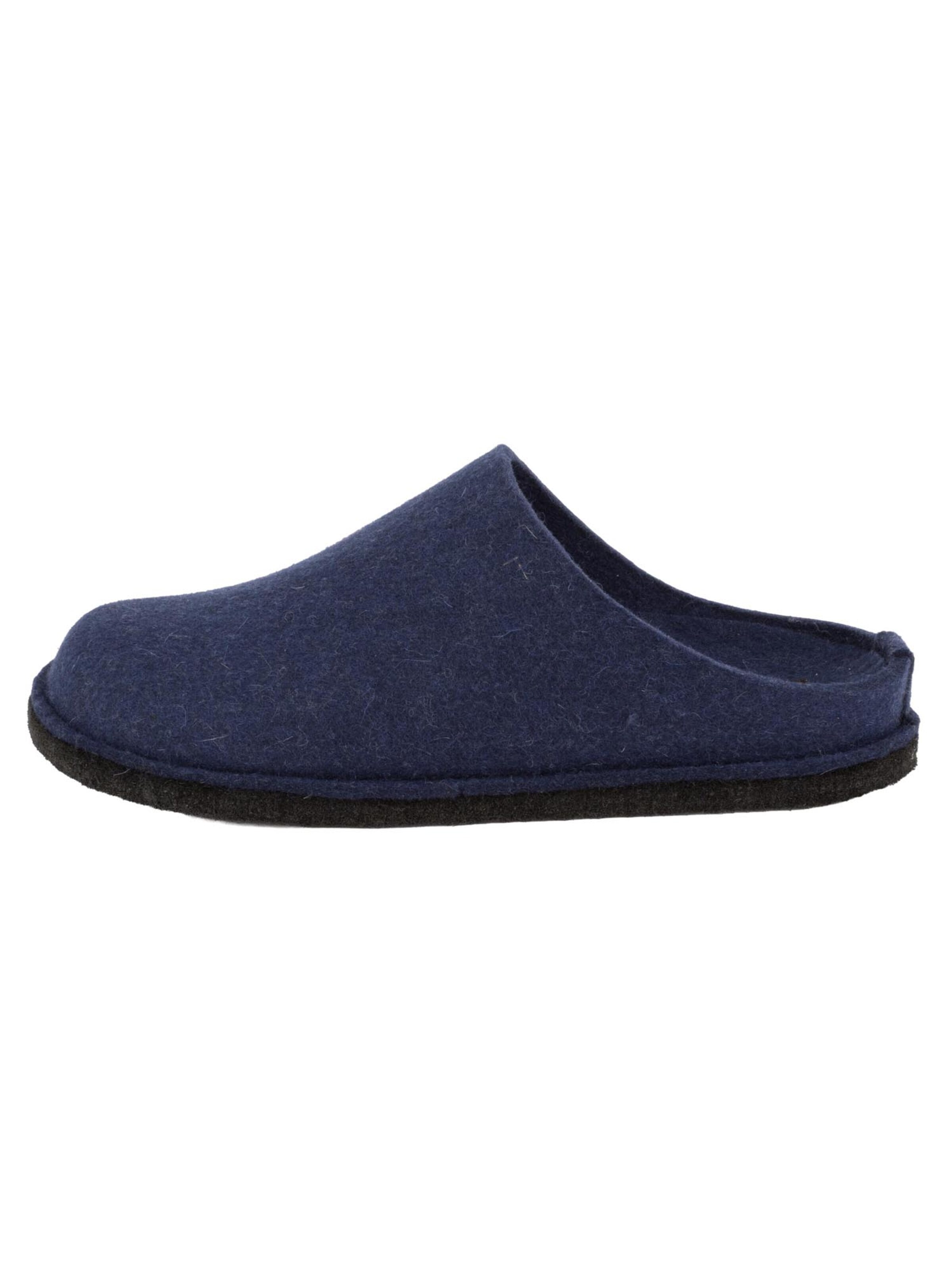 HAFLINGER Mule 'Flair Soft' in Blue: front