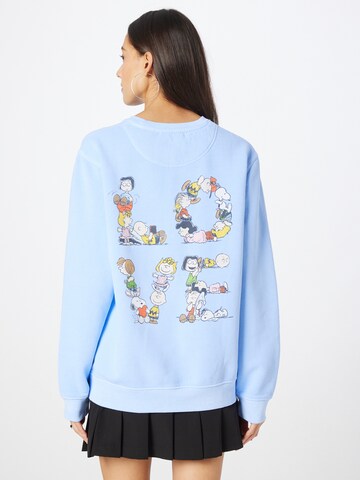 Vintage Supply - Sudadera 'PEANUTS LOVE RAGYARD' en azul