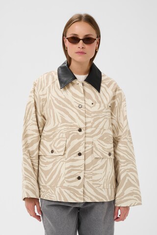 SOAKED IN LUXURY Between-season jacket 'SLNatalie' in Beige: front
