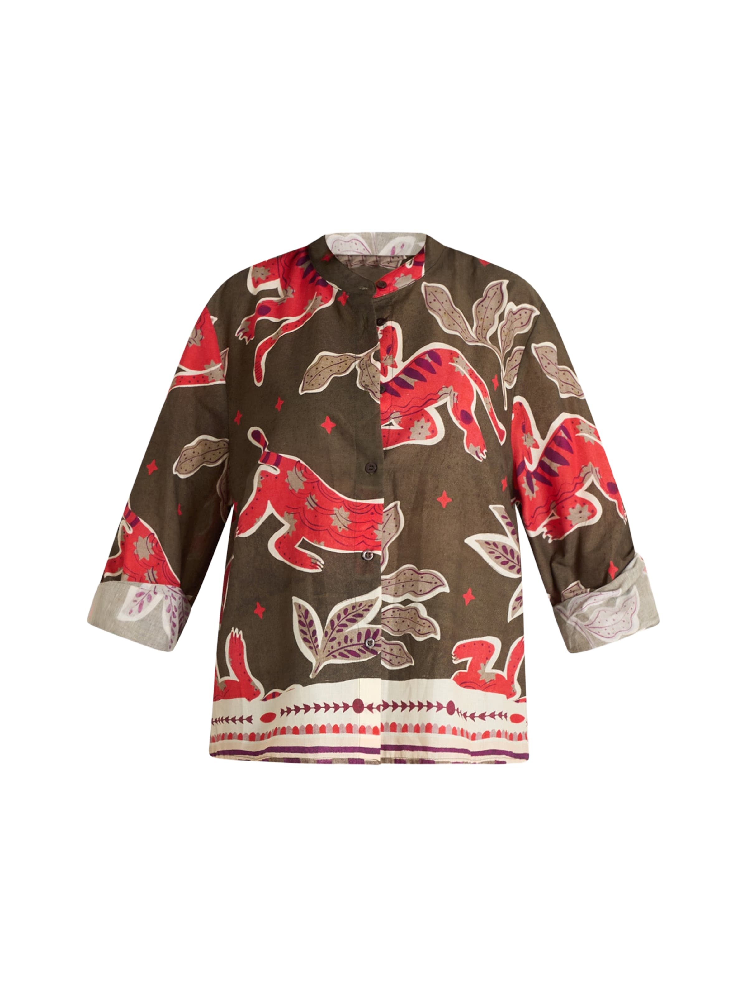 HAVE ONE Blouse in Green: front