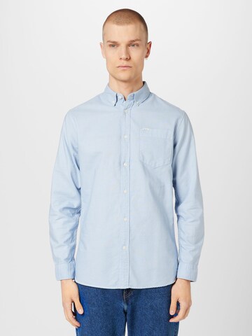 Pepe Jeans Regular fit Button Up Shirt 'Fabio' in Blue: front