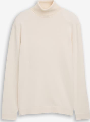 TOM TAILOR Sweater in White: front