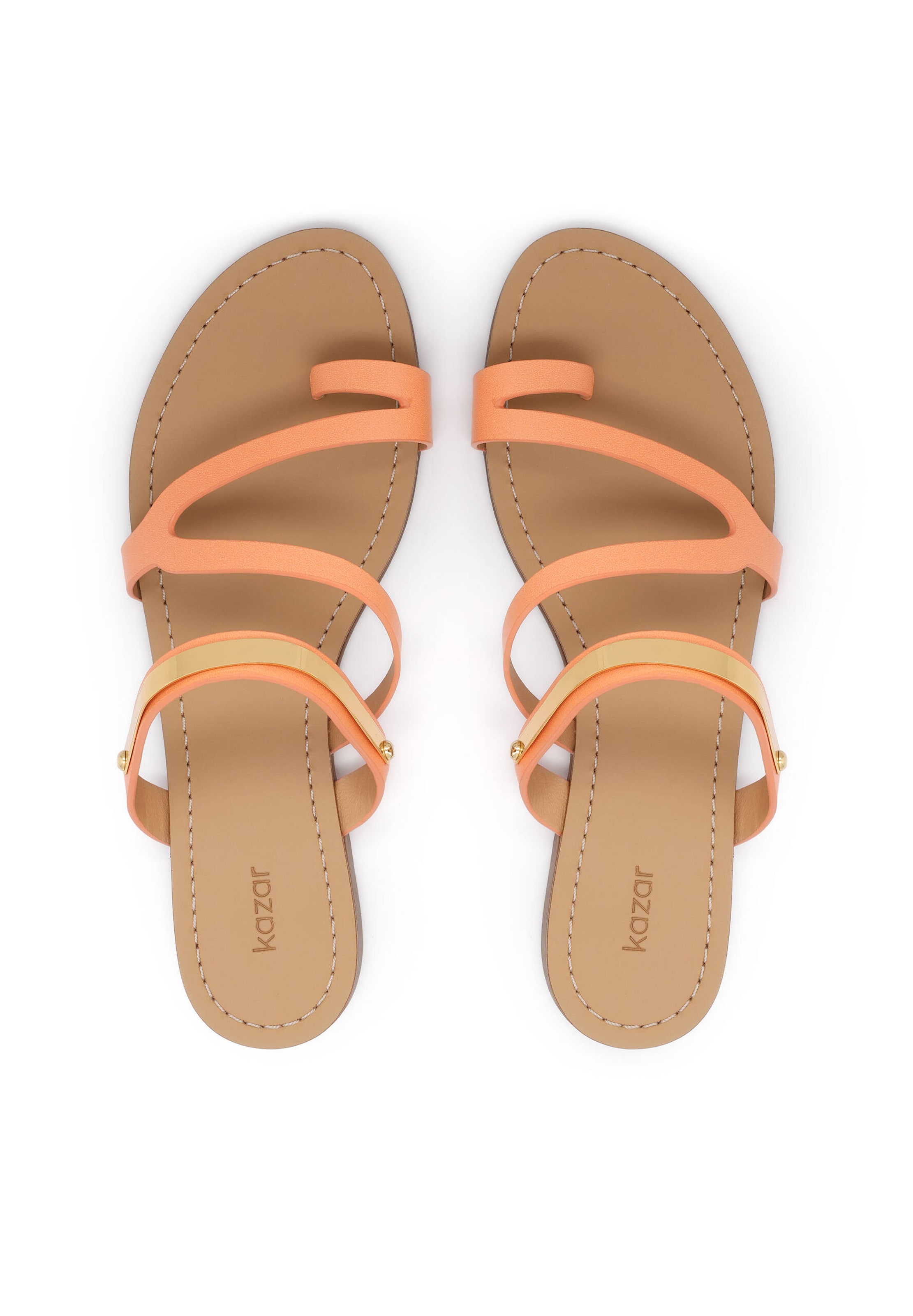 Kazar - Chinelos de dedo em laranja