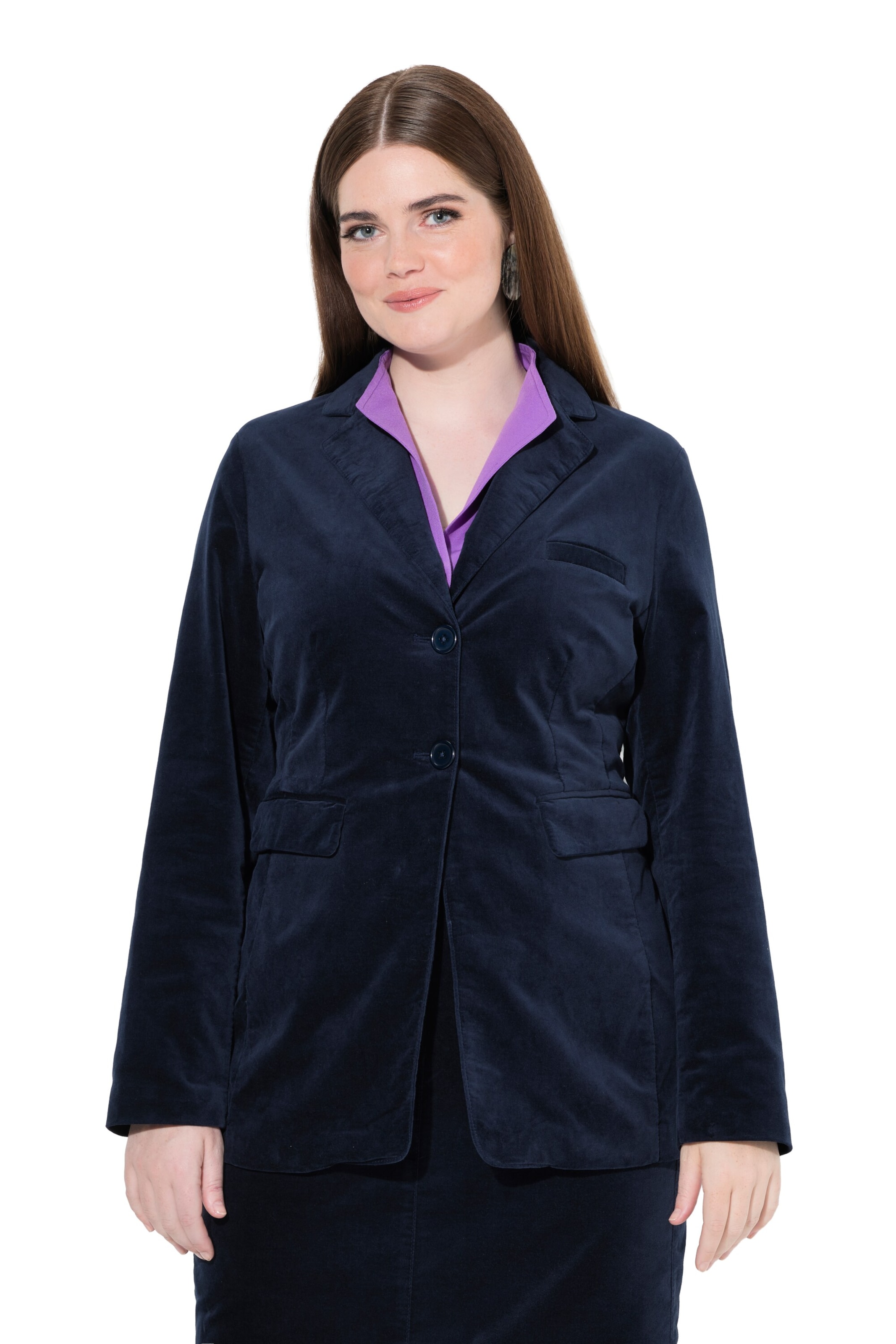 Ulla Popken Blazer in Blue: front