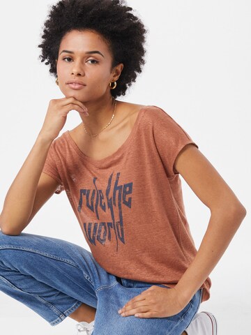 T-shirt 'Mathea' BE EDGY en orange : devant