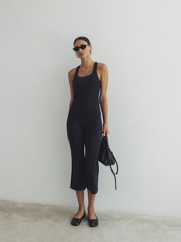 MyLibi Wide leg Leggings 'Legging Capri Musa Black' i svart