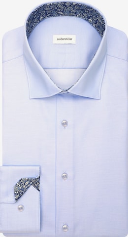 SEIDENSTICKER Slim fit Business shirt 'Schwarze Rose' in Blue: front