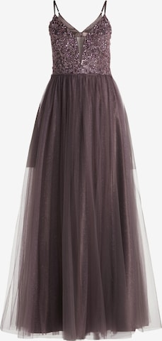 Abito da sera di Vera Mont in lilla: frontale