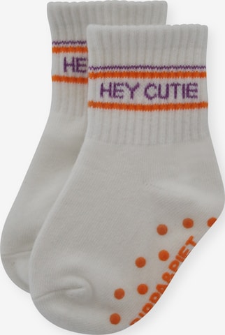 Pippa & Piet Socks 'Hey Cutie' in Orange: front