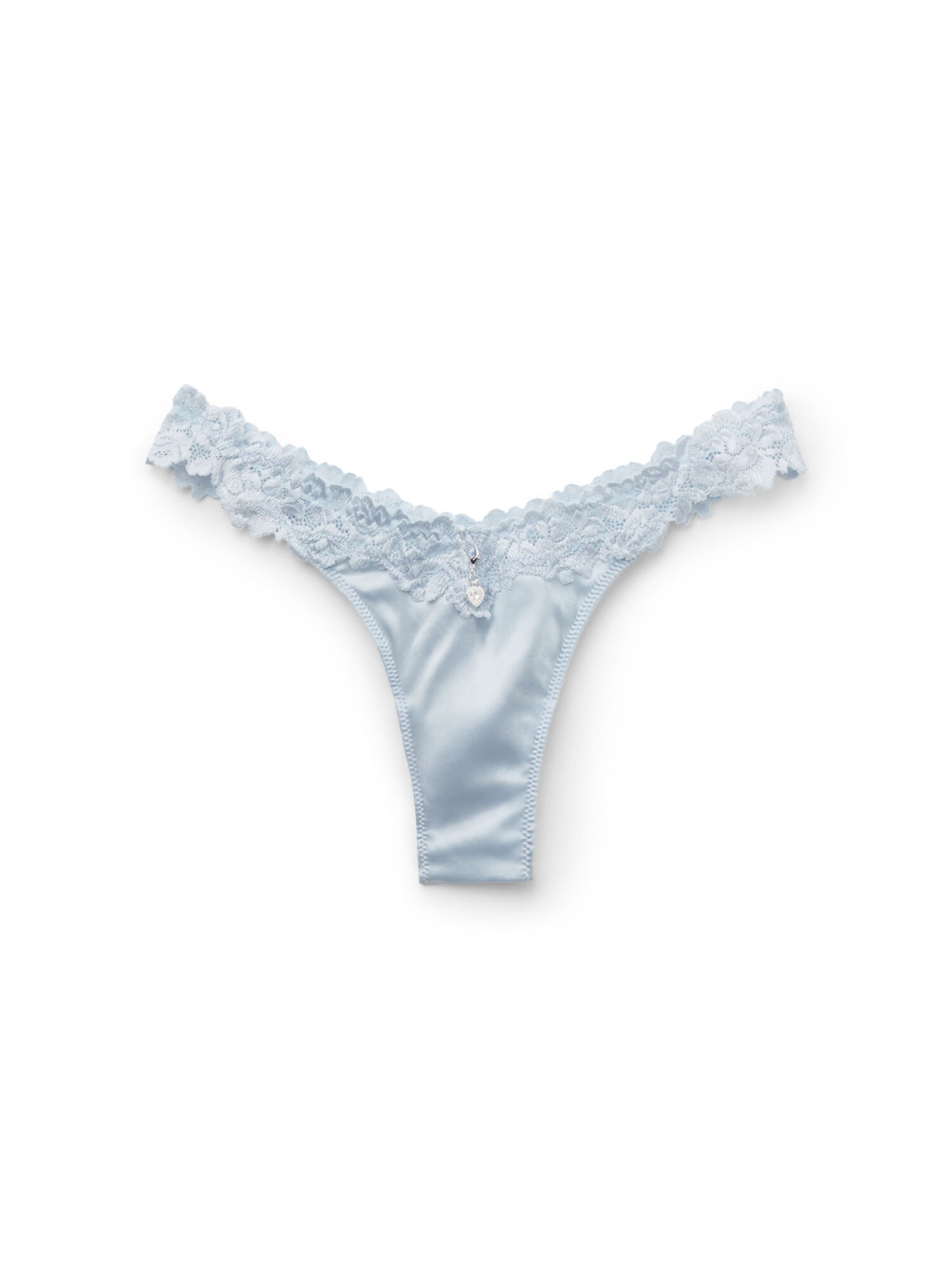 INTIMISSIMI Slip 'Silky Flowers' in Blau: Vorderseite