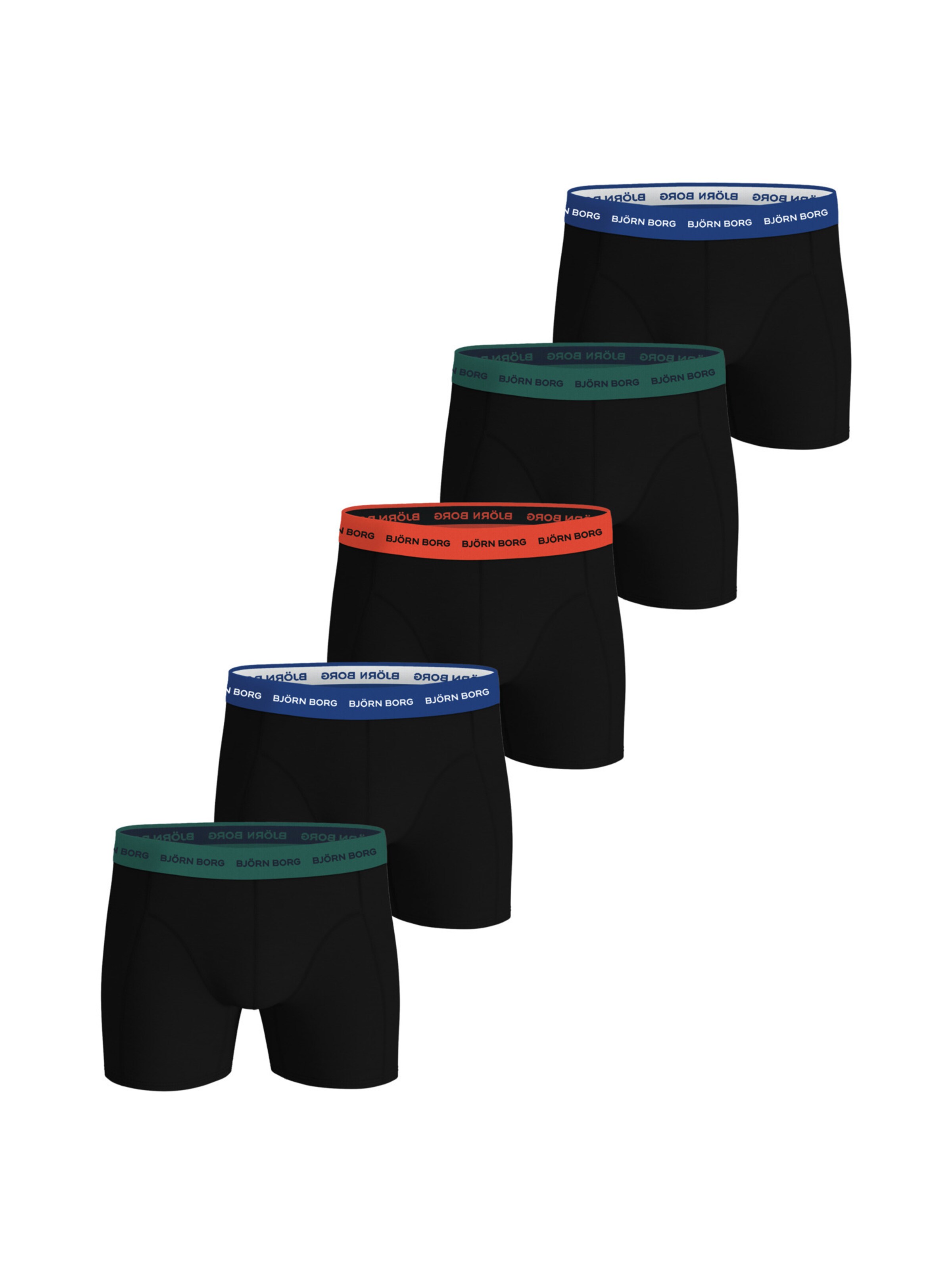 BJÖRN BORG - Cueca desportiva em preto: frente
