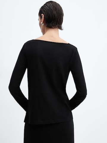 MANGO Shirt 'SACO' in Black