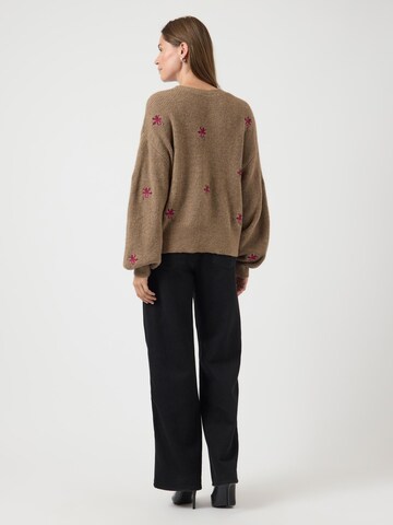 Cardigan 'YASFleur' YAS en marron