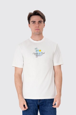 UNIQVIBE Shirt in Wit: voorkant